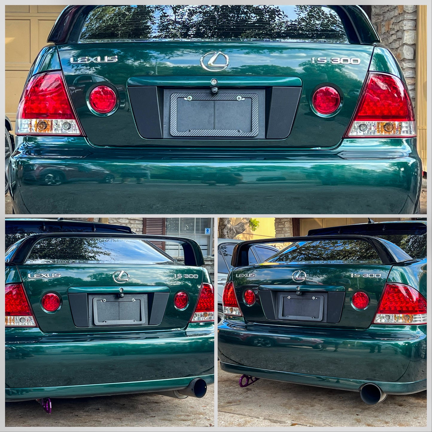 Lexus IS300 License Plate Garnish DarkAdditive